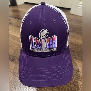 NWT 49ers Kansas City chief Super Bowl LVIIl hat purple and white